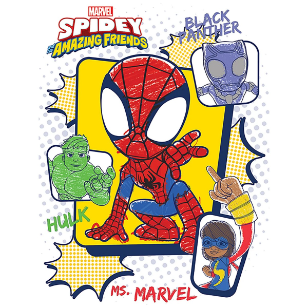 Spider-Man Amazing Friends Print 80cm x 60cm Flerfärgad Multicoloured 80cm x 60cm