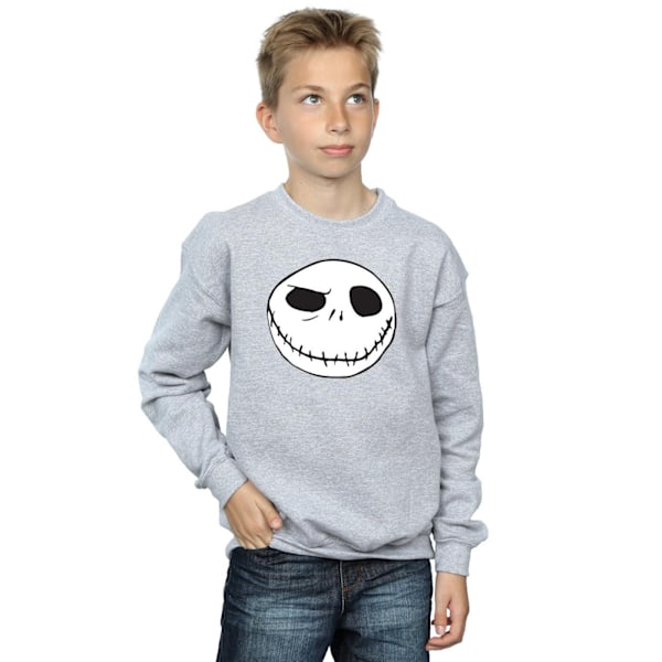 Disney Boys Nightmare Before Christmas Jack´s Big Face Sweatshirt Sports Grey 7-8 Years