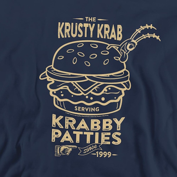 SvampBob Fyrkant Unisex Vuxen The Krusty Krab Shock Mono S Navy XXL