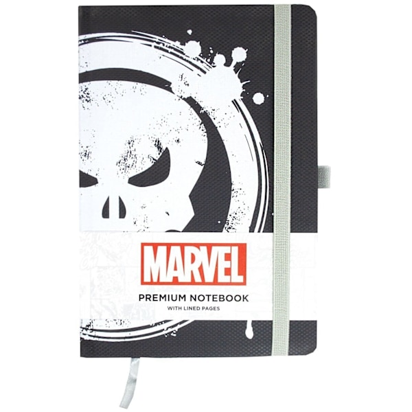 The Punisher Premium A5 Notebook One Size Svart/Vit/Röd Black/White/Red One Size