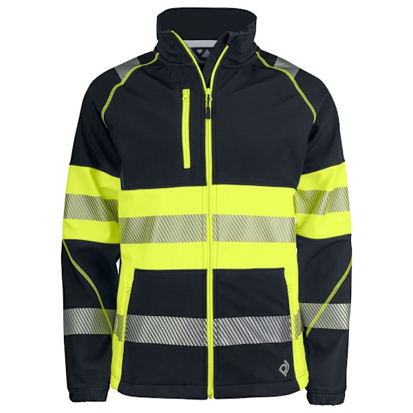 Projob Herr Hög Synlighet Soft Shell Jacka M Gul/Svart Yellow/Black M