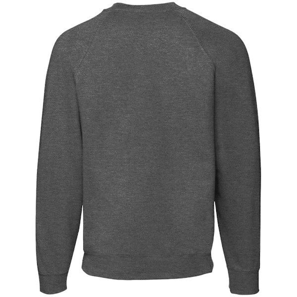 Fruit Of The Loom Vuxen Unisex Klassisk Raglan Sweatshirt L Dar Dark Heather L