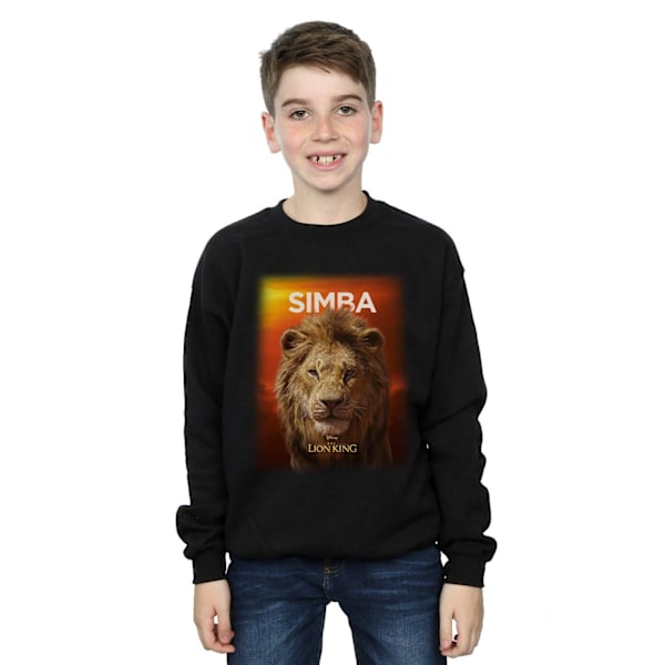 Disney Pojkar Lejonkungen Filmen Vuxen Simba Poster Sweatshirt 7 Black 7-8 Years