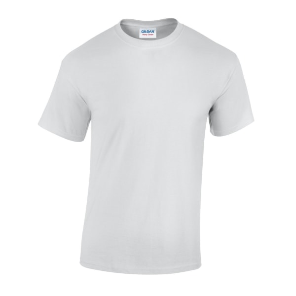 Gildan Unisex T-shirt i bomull för vuxna XXL Vit White XXL