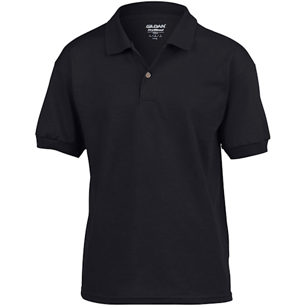 Gildan DryBlend Unisex Jersey Poloskjorta för barn XL Svart Black XL