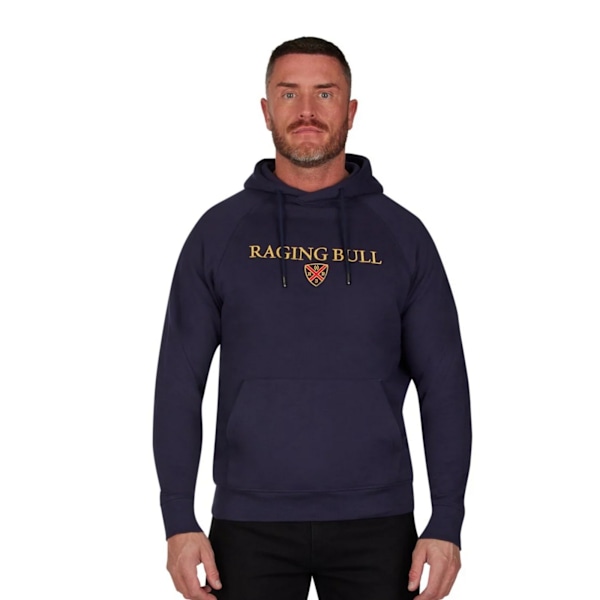 Raging Bull Herrarnas Crest Overhead Hoodie L Marinblå Navy L