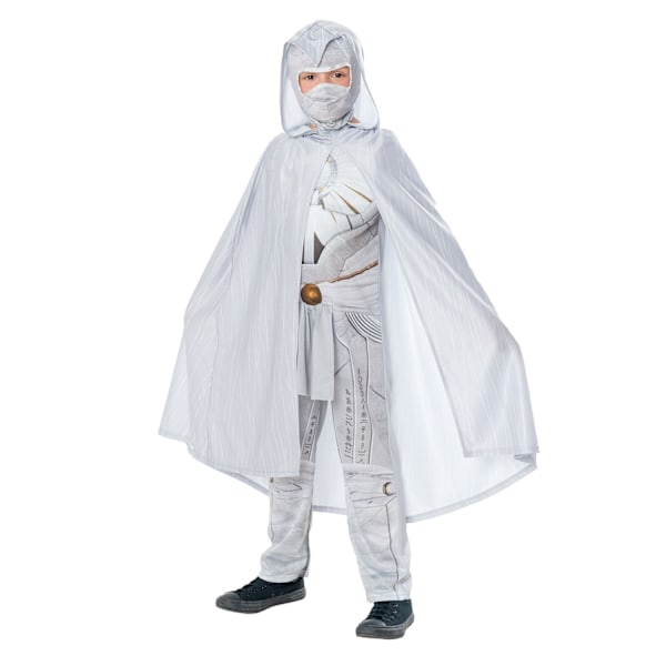 Moon Knight Barnkostym för barn/barn, Deluxe, 7-8 år, vit White 7-8 Years