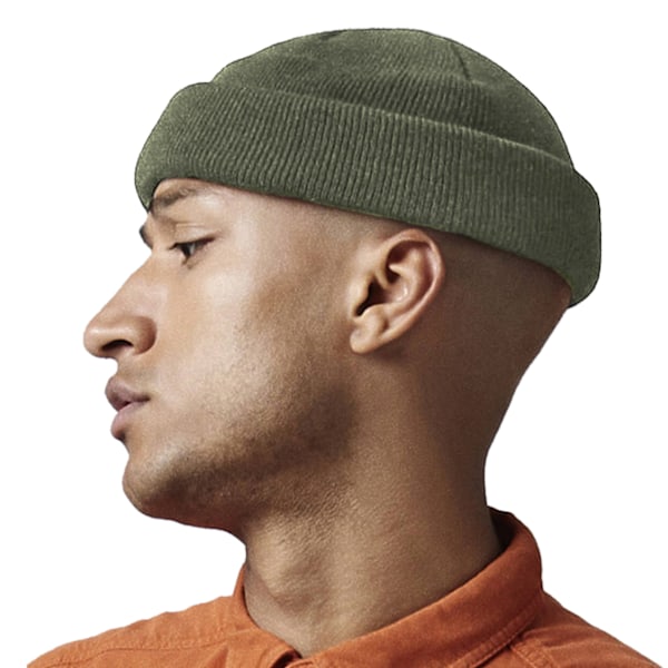 Beechfield Fisherman Mini Recycled Beanie One Size Olive Green Olive Green One Size