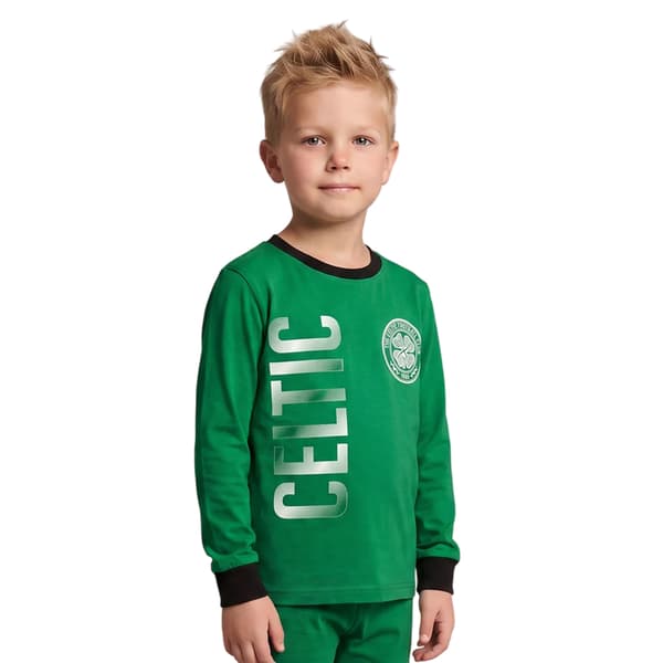 Celtic FC Pojkar Crest Långt Pyjamasset 7-8 år Grön Green 7-8 Years