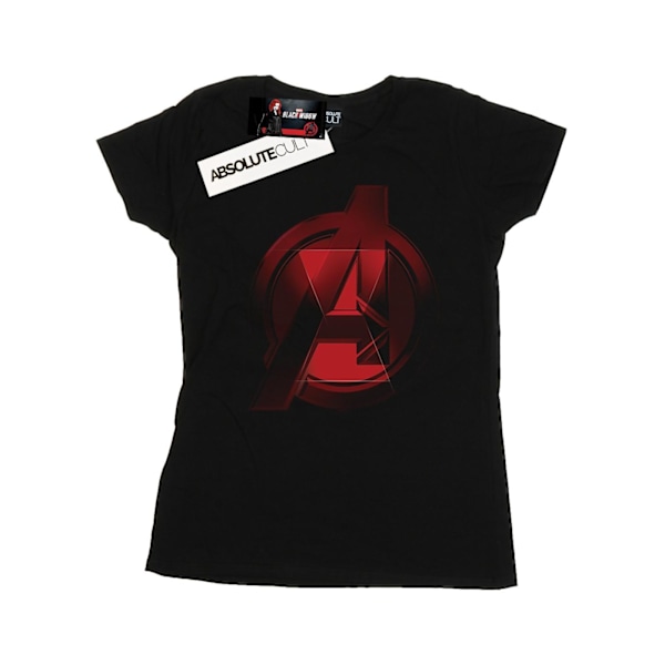 Marvel Womens/Ladies Black Widow Movie Avengers Logo Bomull T-S Black S