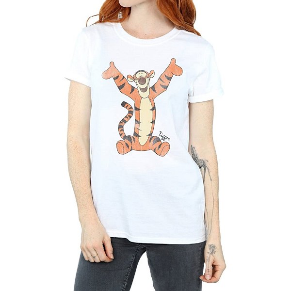 Winnie the Pooh Dam/Damer Tigger Bomull Boyfriend T-shirt X White XL