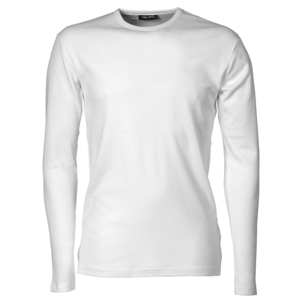Tee Jays Mens Interlock Långärmad T-shirt M Vit White M