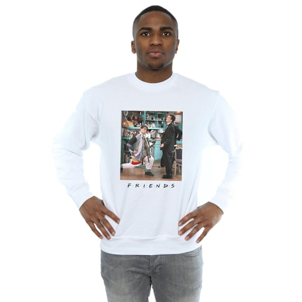 Friends Herr Joey Lunges Sweatshirt L Vit White L