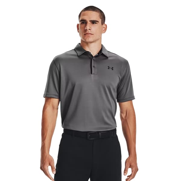 Under Armour Herr Tech Pikétröja S Grafit/Svart Graphite/Black S