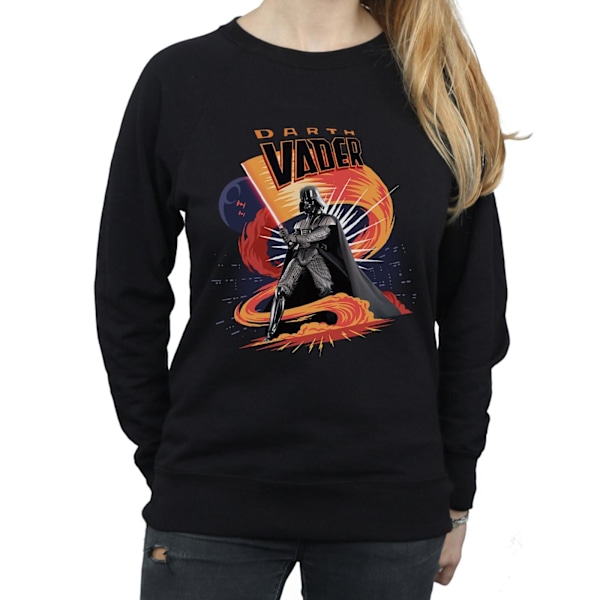 Star Wars Dam Darth Vader Swirling Fury Sweatshirt XL Black XL