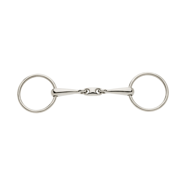 Lorina Small Lozenge Lös Ring Snaffle 5in Silver Silver 5in