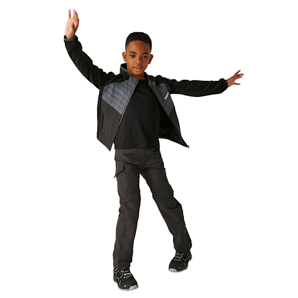 Regatta Barn/Kids Kielder VIII Hybridjacka 5-6 År Bla Black/Seal Grey 5-6 Years