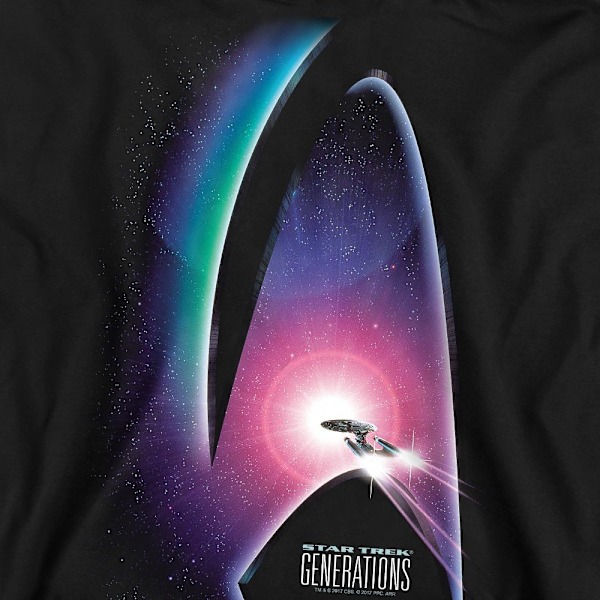 Star Trek Unisex Vuxen Generations Sweatshirt L Svart Black L