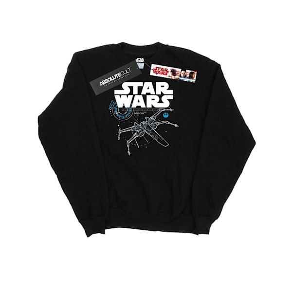 Star Wars The Last Jedi X-Wing Sweatshirt XL Svart Black XL