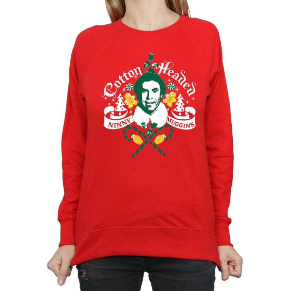 Elf Dam/Damer Headed Ninny Muggins Sweatshirt XL Röd Red XL