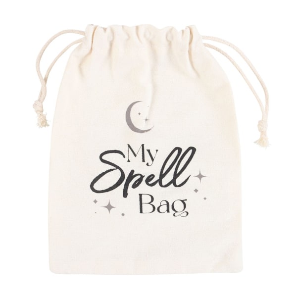 Something Different Spell Bomullspåse med dragsko En storlek Vit White One Size