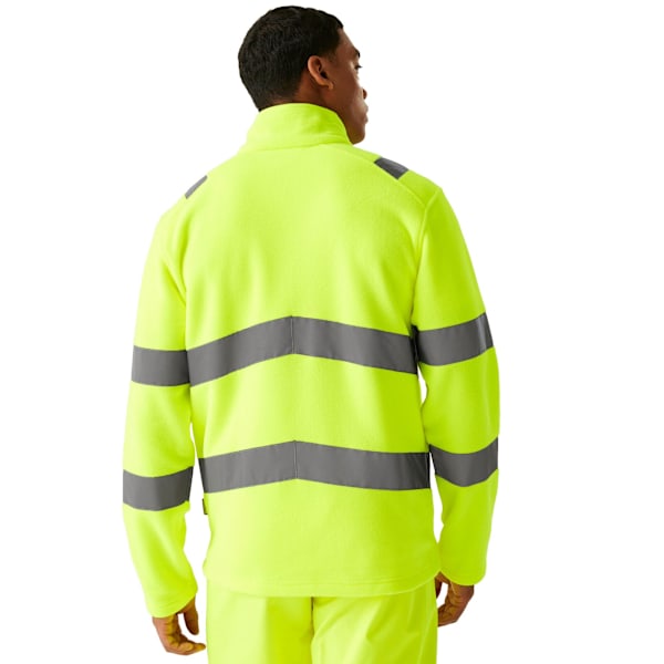 Regatta Professional Herr Pro Contract Thor Hi-Vis Fleecejacka Yellow L