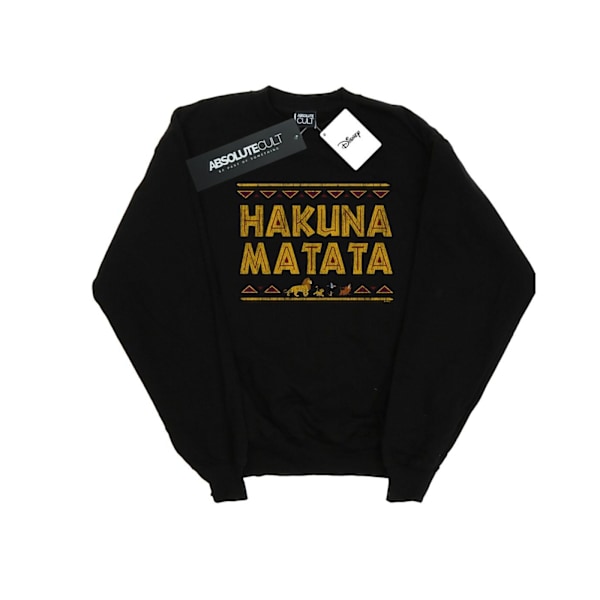 Disney Herr The Lion King Hakuna Matata Sweatshirt 3XL Svart Black 3XL