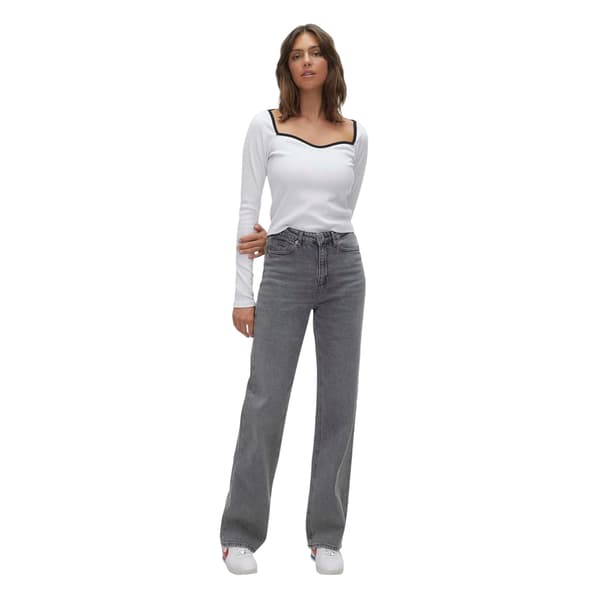 Vero Moda Dam/Dam Jeans Avslappnad Passform 30L Mellangrå Mid Grey 30L