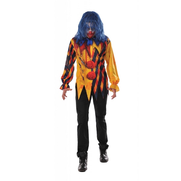 Rubies The Killer Clown Kostym Topp Standard Gul/Röd Yellow/Red Standard