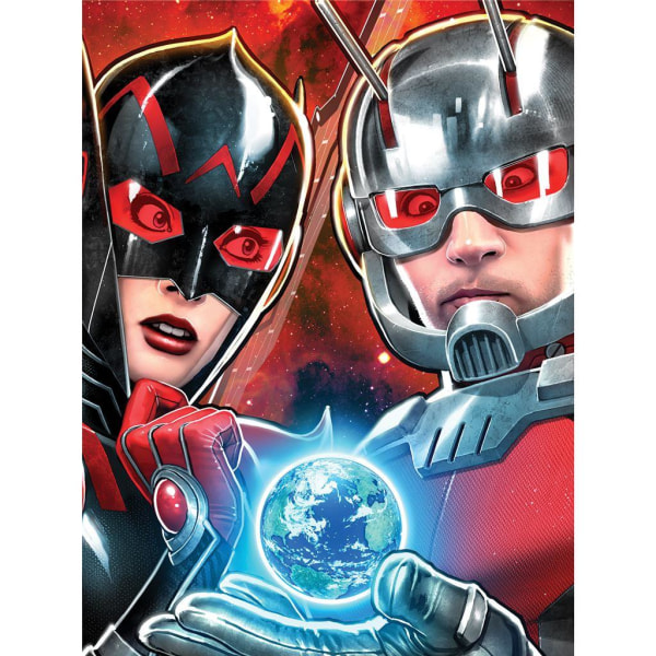 Ant-Man And The Wasp Small World Inramat Print 40cm x 30c Red/Silver/Black 40cm x 30cm