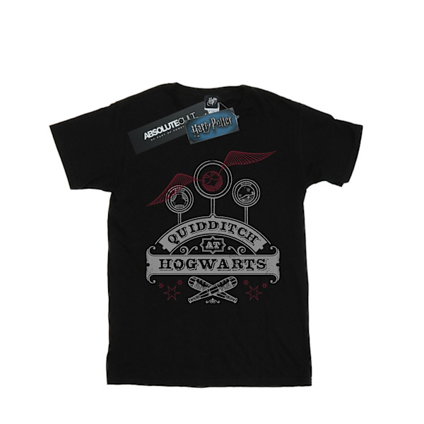 Harry Potter Quidditch på Hogwarts T-shirt för pojkar 7-8 år Svart Black 7-8 Years