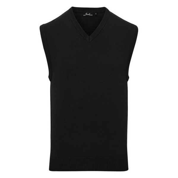 Premier Män stickad ärmlös tröja väst XL svart Black XL