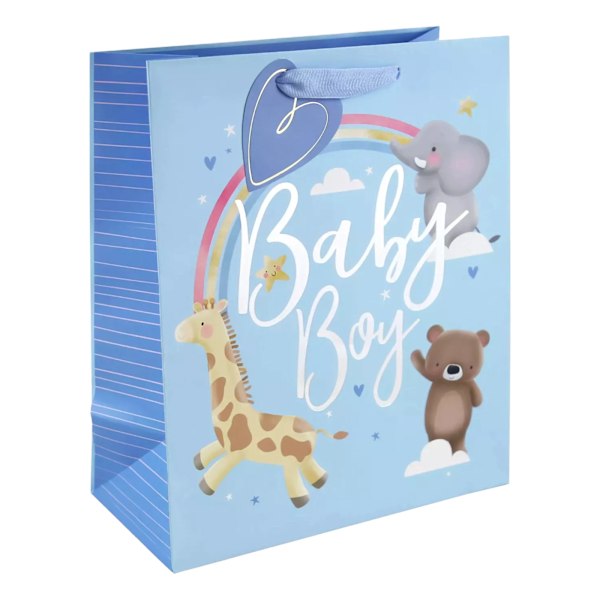 Eurowrap Presentpåse för Baby Pojke (6-pack) M Flerfärgad/Blå Multicoloured/Blue M