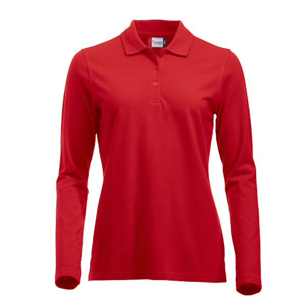 Clique Dam/Kvinnor Klassisk Marion Långärmad Polotröja S R Red S