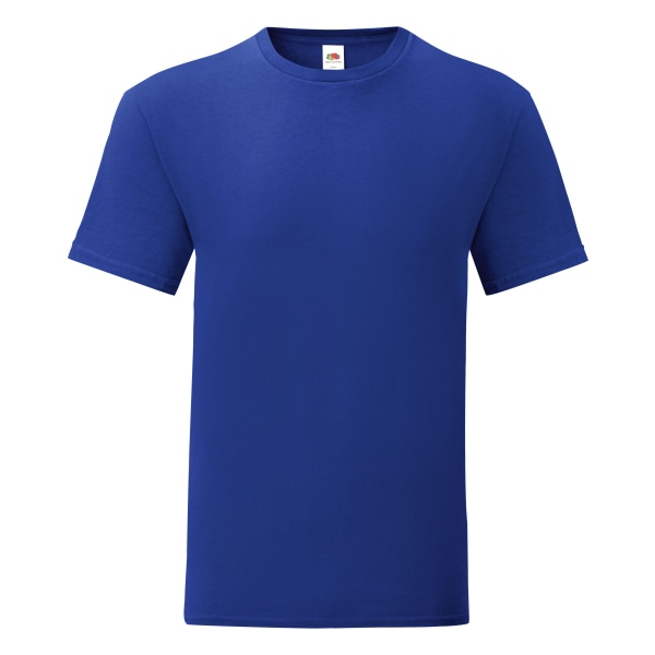 Fruit Of The Loom Ikonisk T-shirt för män (paket med 5) M Koboltblå Cobalt Blue M
