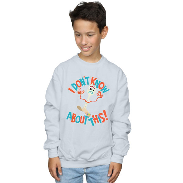 Disney Pojkar Toy Story 4 Forky Jag Vet Inte Om Detta Sweatshirt White 7-8 Years