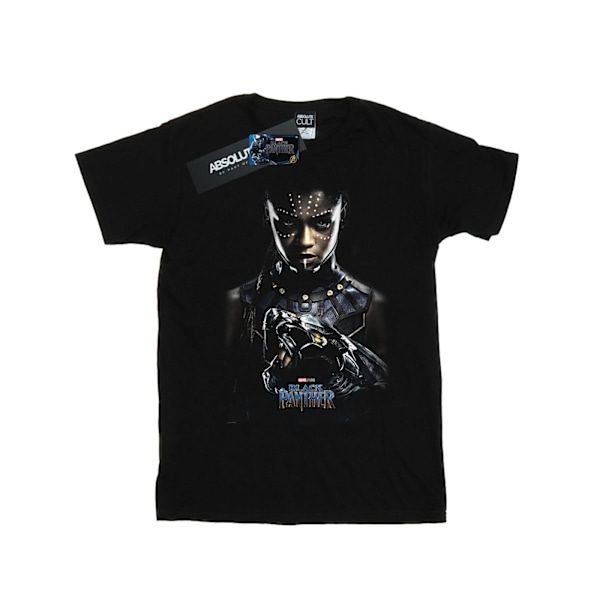 Marvel Girls Black Panther Shuri Poster Bomull T-shirt 7-8 år Black 7-8 Years