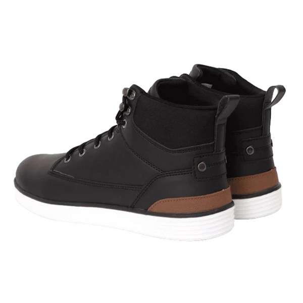 Crosshatch Staiger läder sneakers för män 9 UK svart Black 9 UK