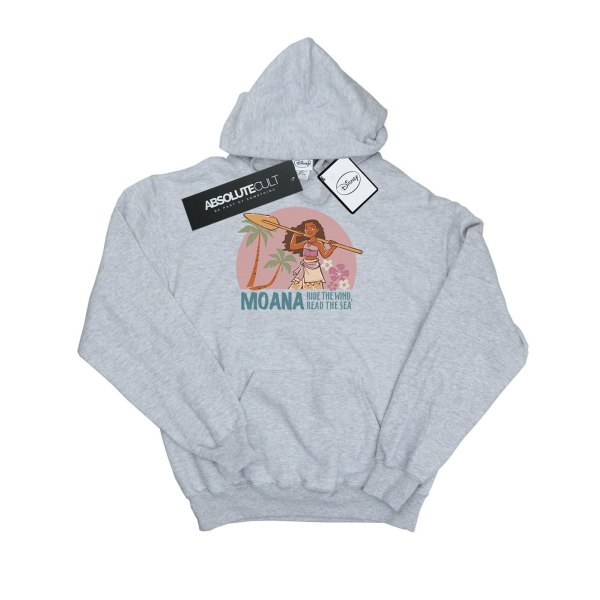 Disney Girls Moana Read The Sea Hoodie 9-11 Years Sports Grey Sports Grey 9-11 Years