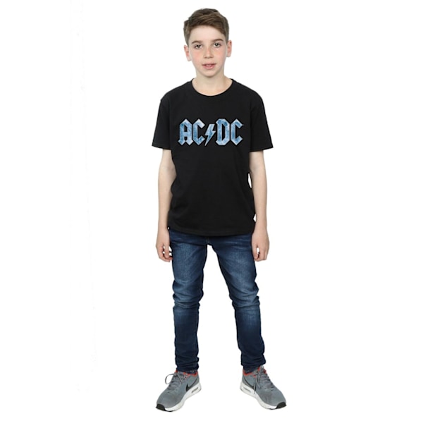 AC/DC Boys Blue Ice Logo T-Shirt 5-6 år Svart Black 5-6 Years