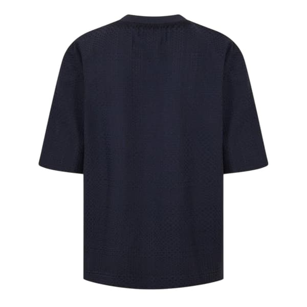 Ted Baker Herr Texturerad Rundhalsad Regular T-shirt M Marinblå Navy M