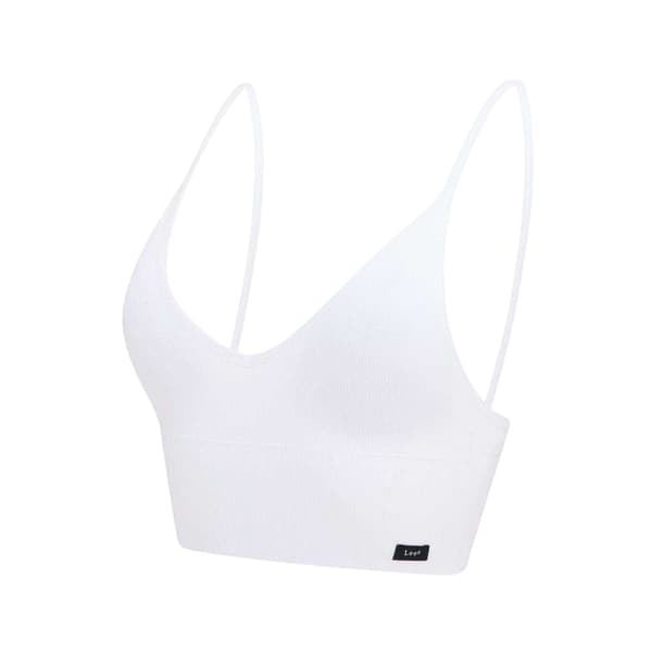 Lee Dam/Dam Longline Cropped Bralette 8 UK Vit White 8 UK