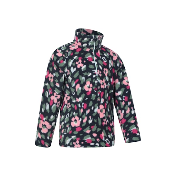 Mountain Warehouse Barn/Barn Endeavour Floral Half Zip Fle Indigo 7-8 Years