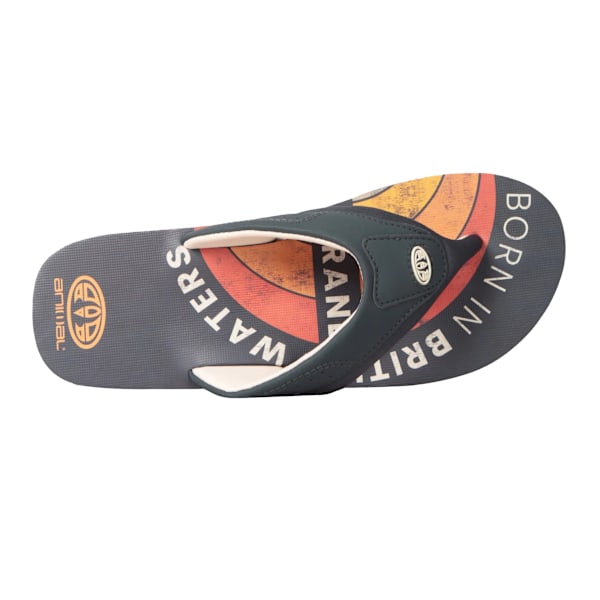 Animal Mens Jekyl Recycled Flip Flops 10 UK Bright Orange Bright Orange 10 UK