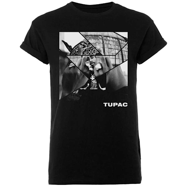 Tupac Shakur Unisex Vuxen Broken Up Bomull T-shirt XL Svart Black XL