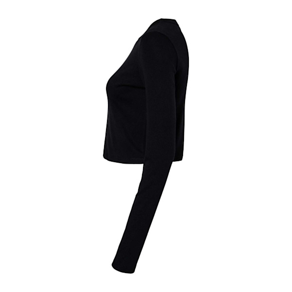 Bella + Canvas Dam Micro-Rib Långärmad T-shirt S S Solid Black S
