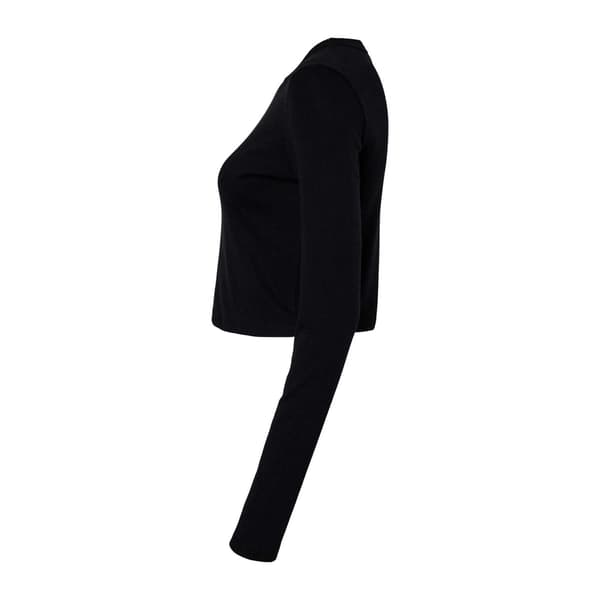 Bella + Canvas Dam Micro-Rib Långärmad T-shirt XL Solid Black XL