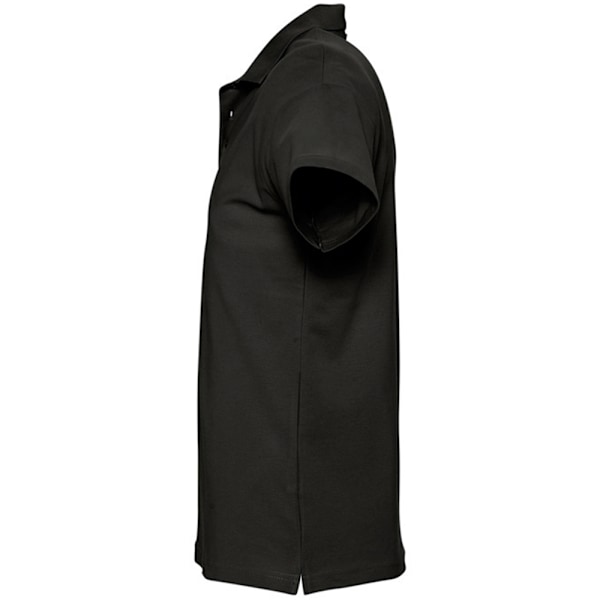 SOLS Herr Spring II Kortärmad Tungvikts Poloskjorta 4XL Bla Black 4XL