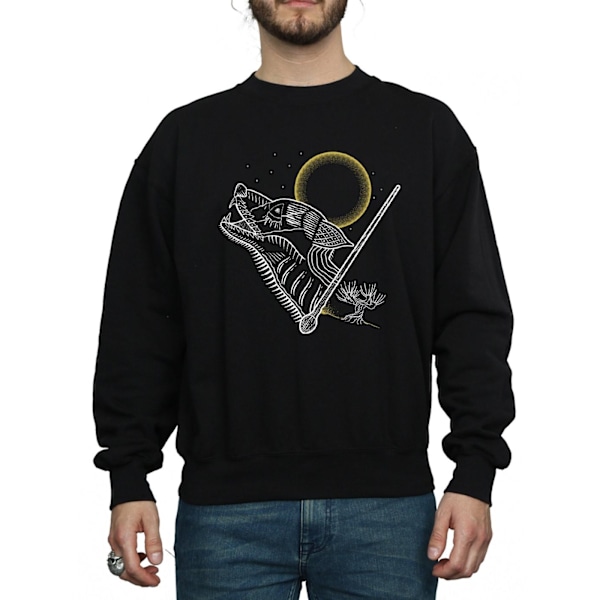 Harry Potter Herr Varulv Linje Konst Sweatshirt M Svart Black M