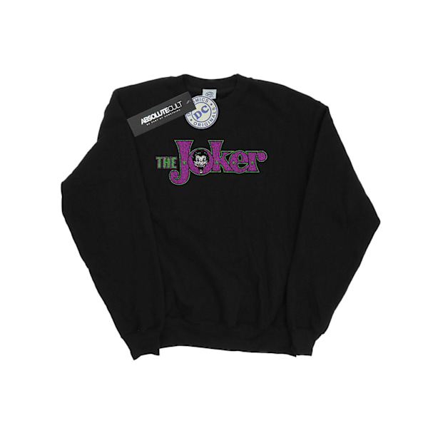 DC Comics Boys The Joker Crackle Logo Sweatshirt 12-13 år Bl Black 12-13 Years